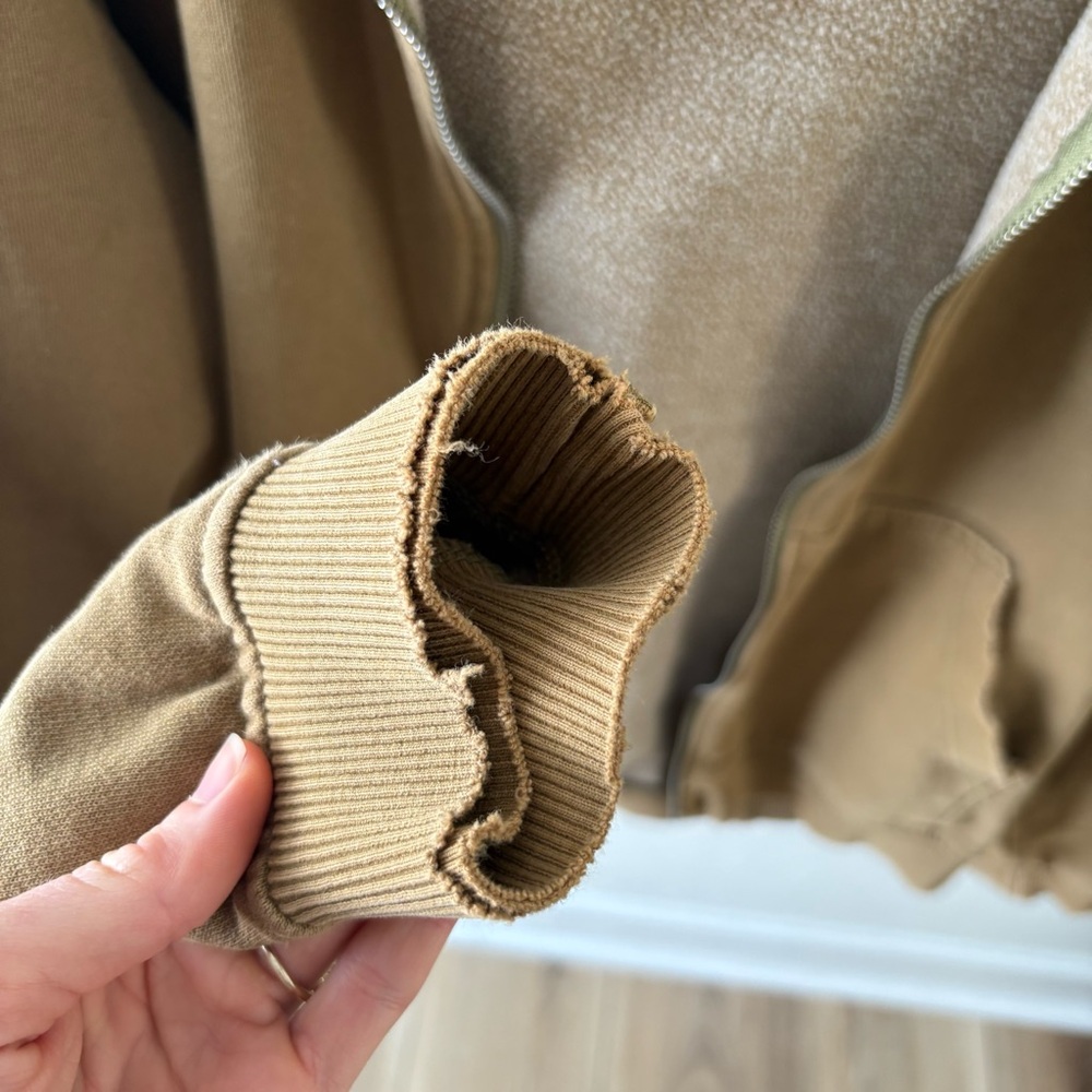 Urban Outfitters Olive Zip Up Sweater - Picture 7 of 7